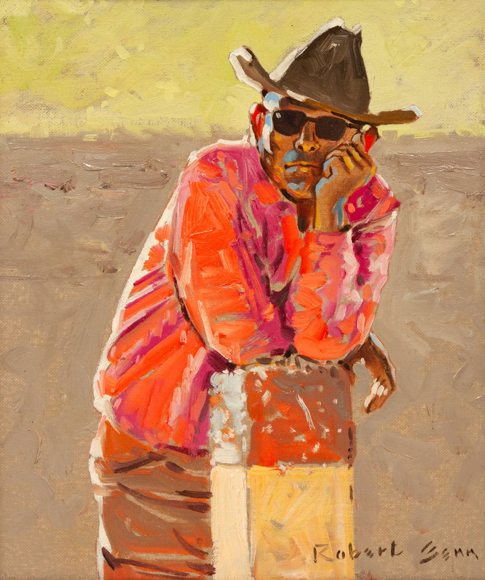 Robert Genn (Canadian, 1936-2014) Cool Cowpuncher (1 of 3)