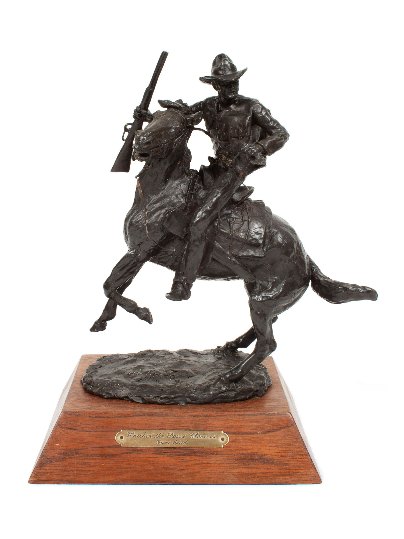 Grant Speed (American, 1930-2011) Watchin' the Posse (1 of 3)