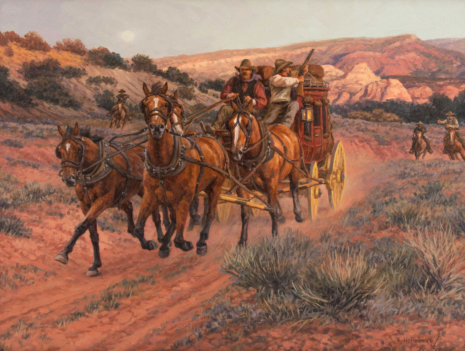 Karin Hollebeke (American, b. 1950) Race for the Way (1 of 4)