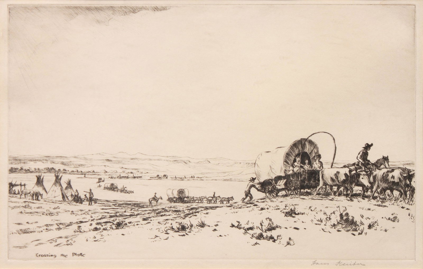 Hans Kleiber (German/American, 1887-1967) Crossing the (1 of 2)