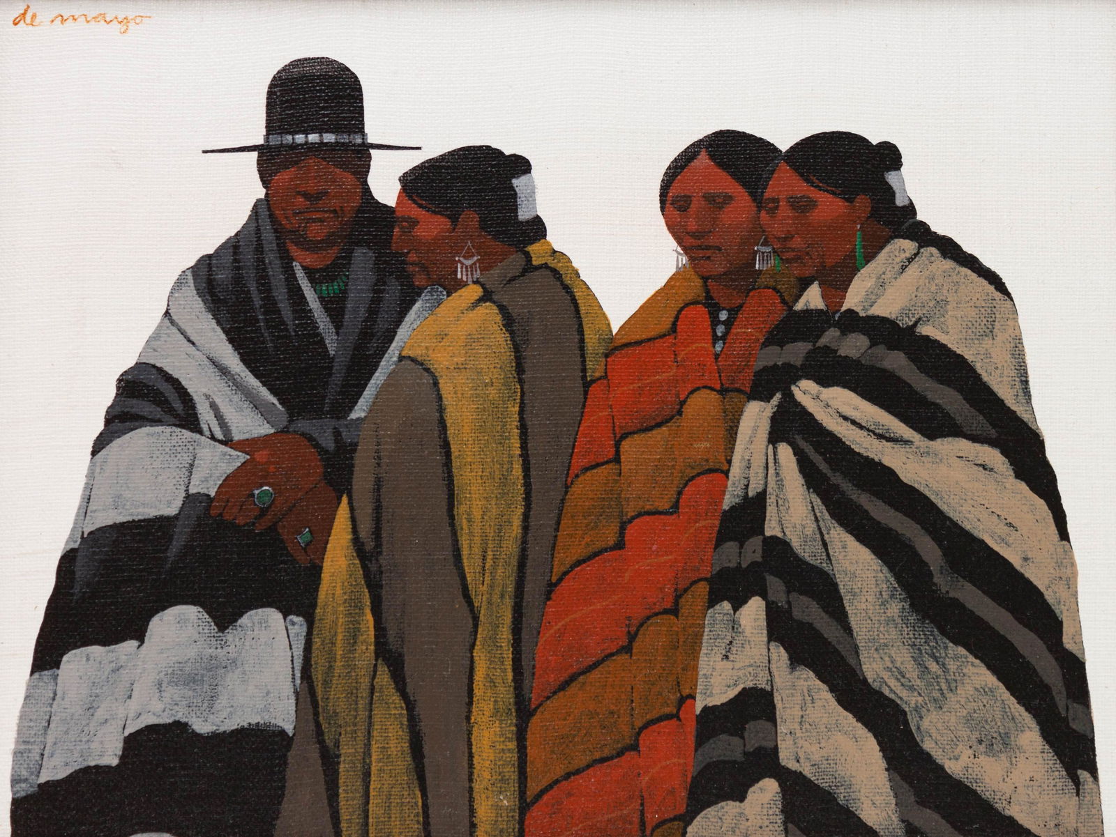 Louis de Mayo (American, 1926-2016) Untitled (Four (1 of 3)