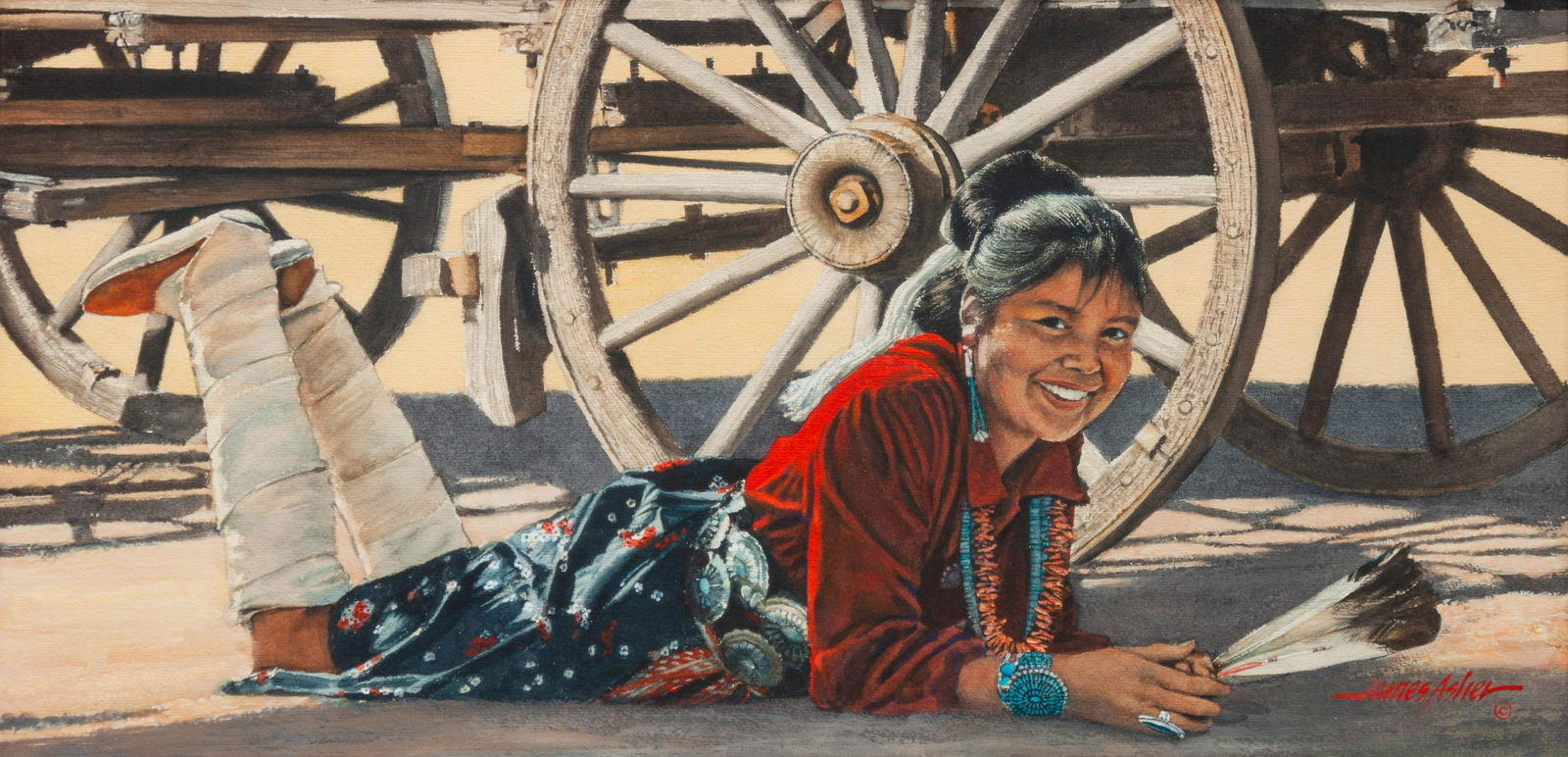 James Asher (American, 20th Century) Lazy Afternoon (1 of 3)