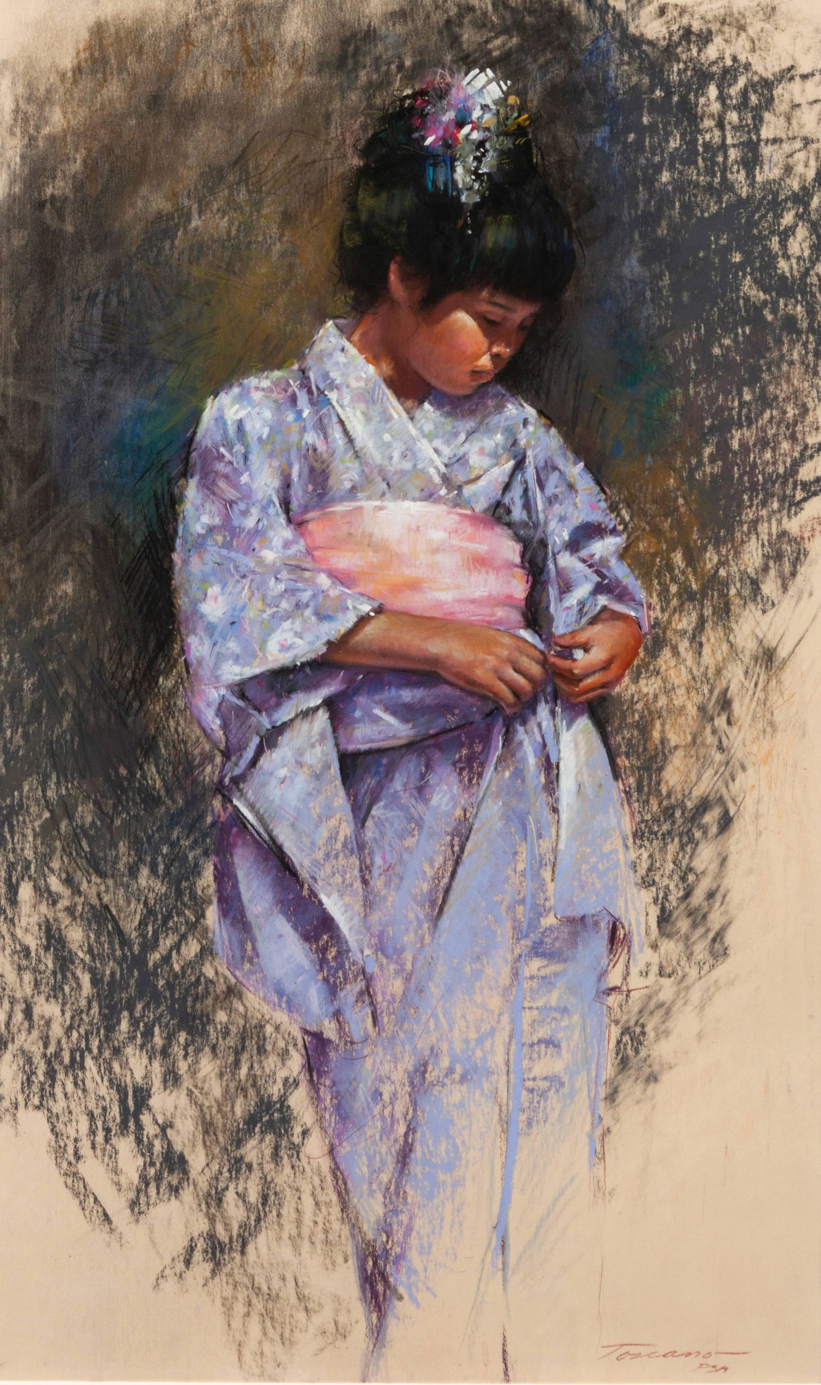 Dee Toscano (American, b. 1932) The Pink Sash (1 of 3)