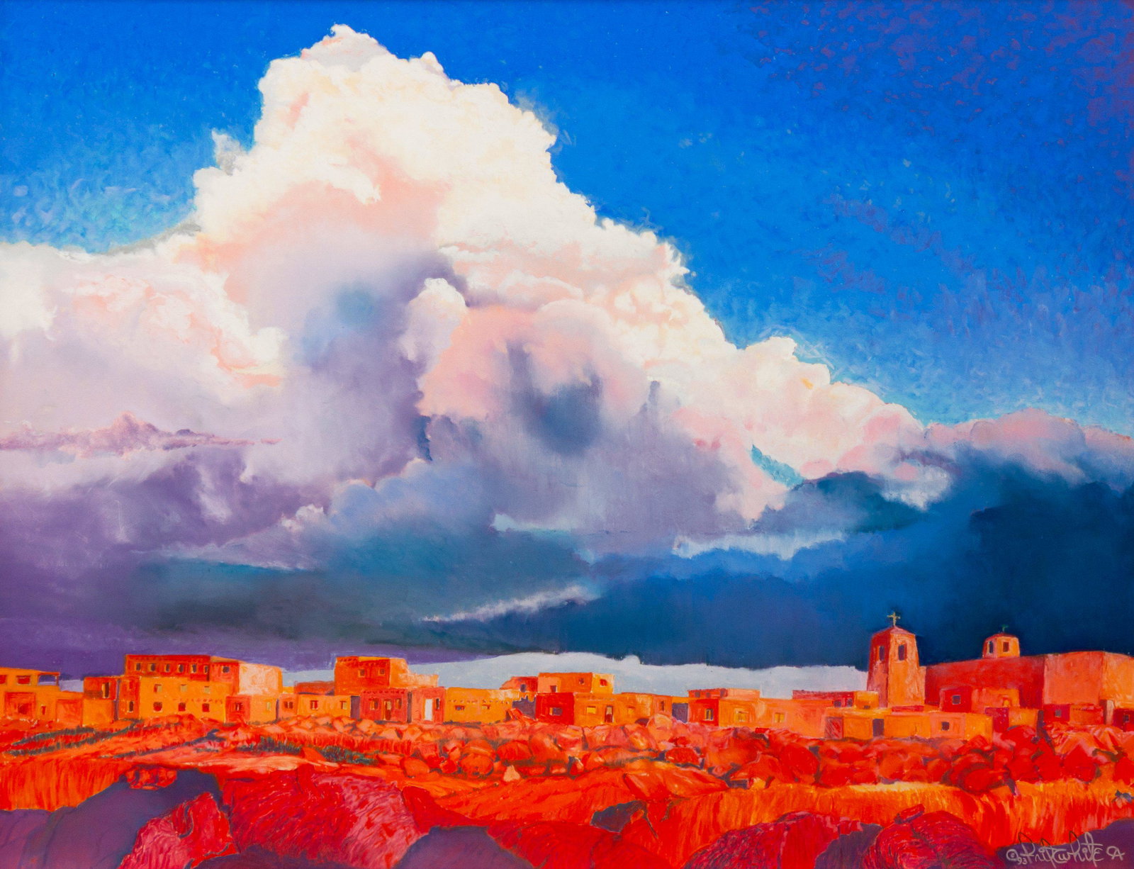 Fritz White (American, 1930-2010) Pueblo, 1993: Fritz White (American, 1930-2010) Pueblo, 1993 pastel on paper signed Fritz White and dated (lower right) 20 x 26 inches Property from the Estate of Anne B. Eldridge being sold to benefit the Booth We