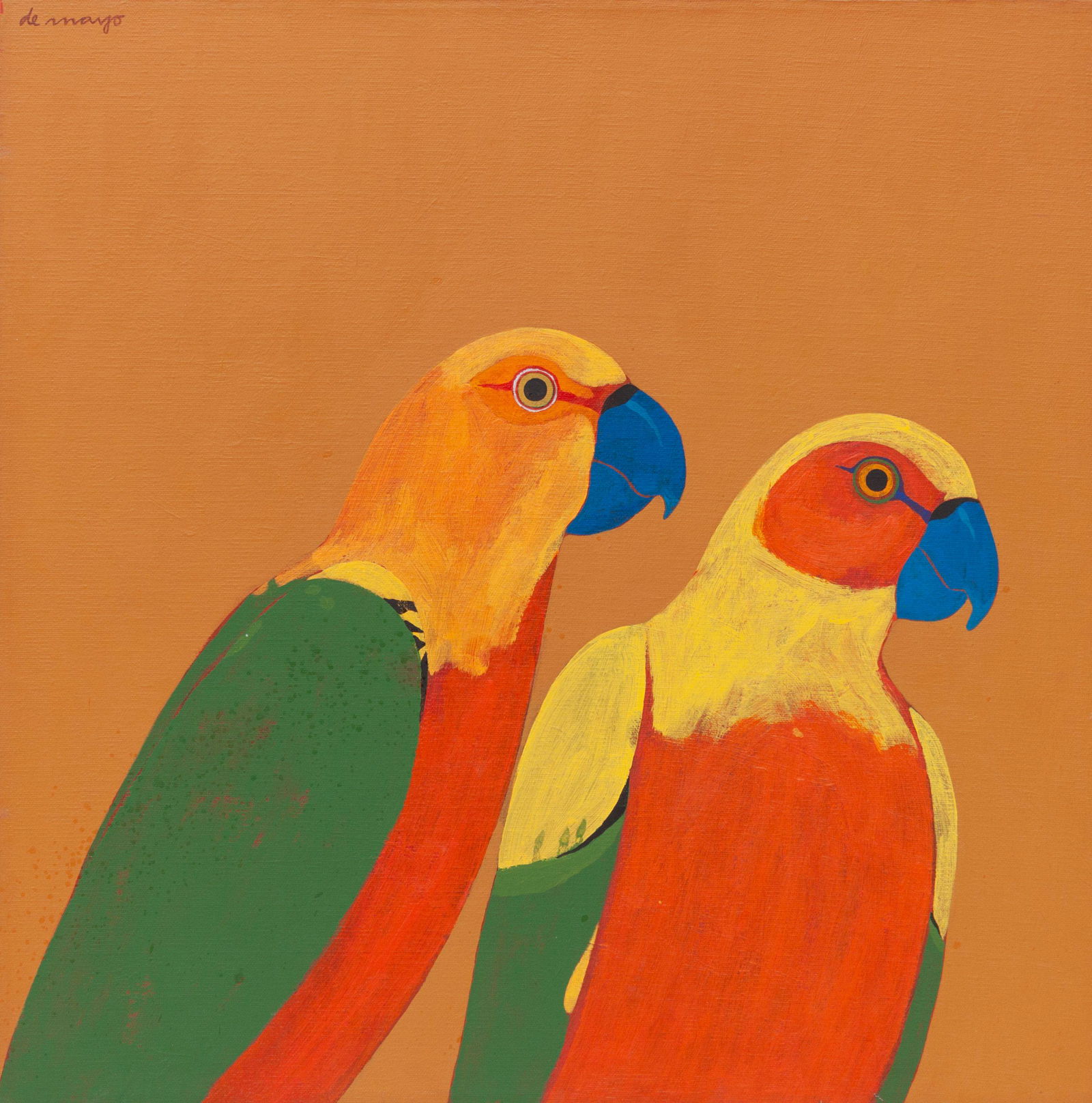 Louis de Mayo (American, 1926-2016) Parrots (1 of 2)