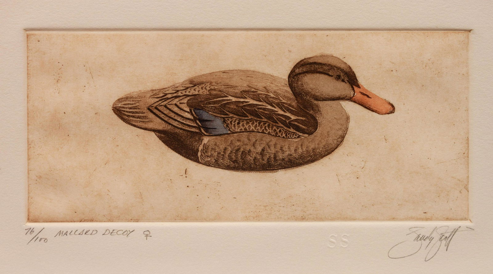 Sandy Scott Four Prints: Mallard Decoy, edition (1 of 12)
