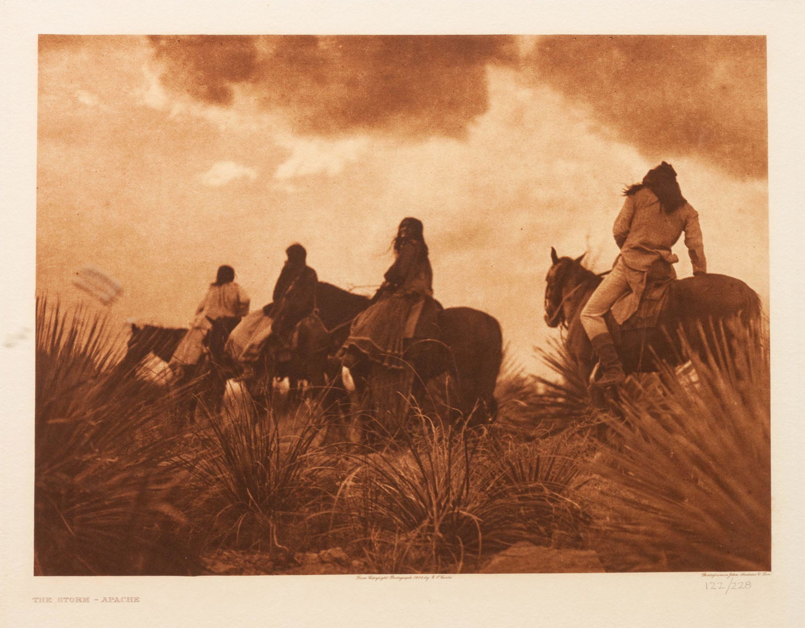 Edward Curtis (American, 1868-1952) The Storm - Apache, (1 of 2)