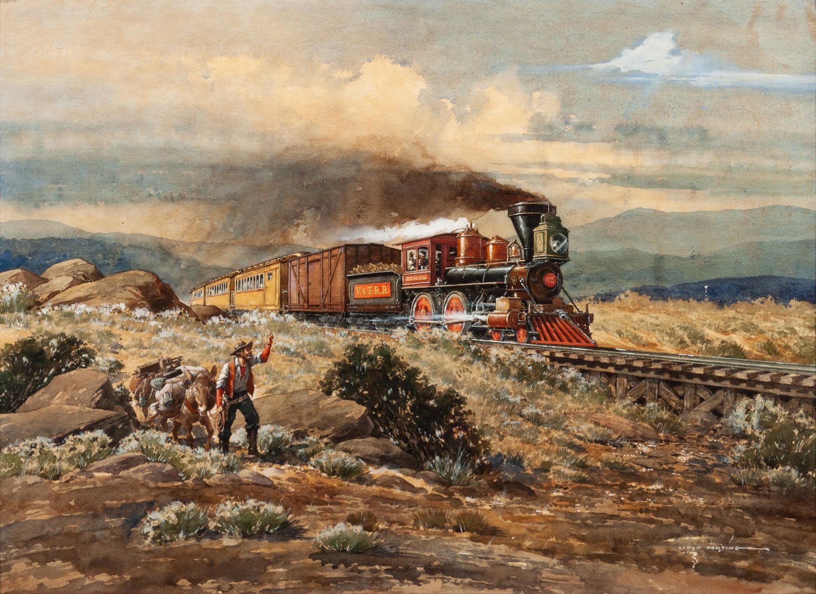 Lloyd Harting (American, 1901-1974) High Iron to the (1 of 2)