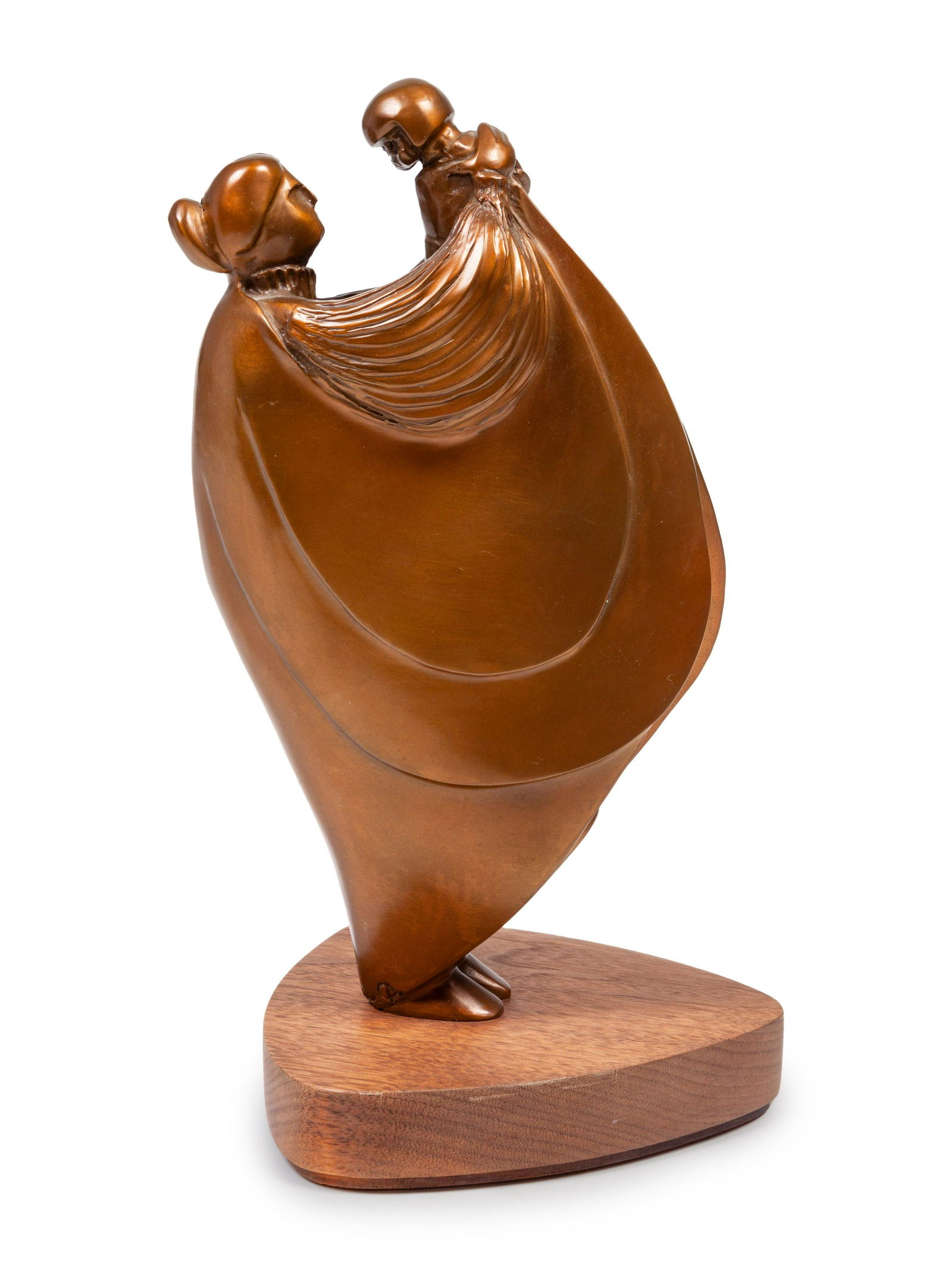 Fritz White (American, 1930-2010) Grandmother's Joy,: Fritz White (American, 1930-2010) Grandmother's Joy, edition 27/40 bronze signed FW and numbered (verso) height 9 x width 5 x depth 2 inches Property from the Estate of Anne B. Eldridge being sold to