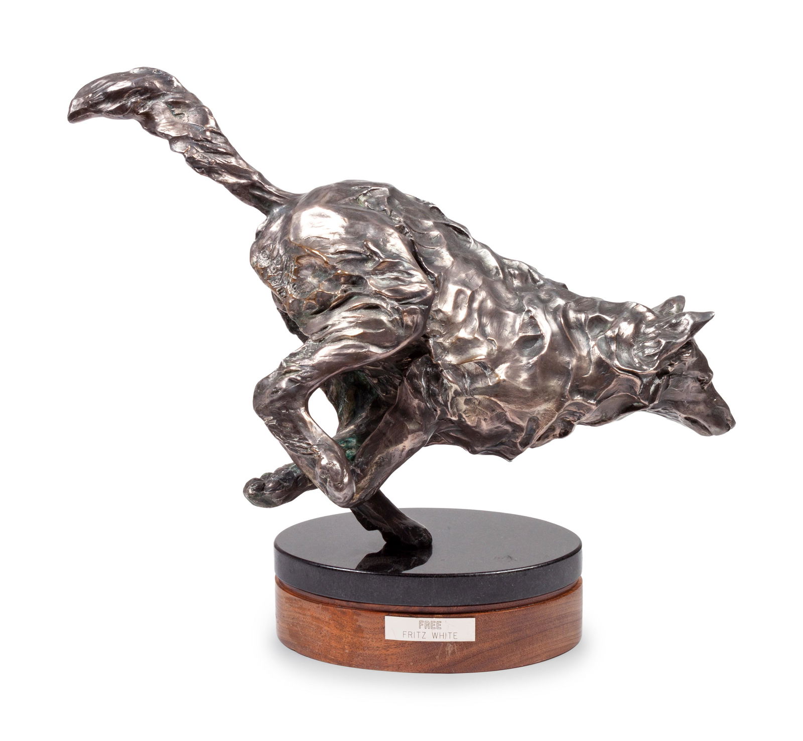 Fritz White (American, 1930-2010) Free, edition 9/16,: Fritz White (American, 1930-2010) Free, edition 9/16, 1987 bronze signed F. White and numbered (back right leg) height 12 1/2 x width 18 x depth 6 inches Property from the Estate of Anne B. Eldridge b