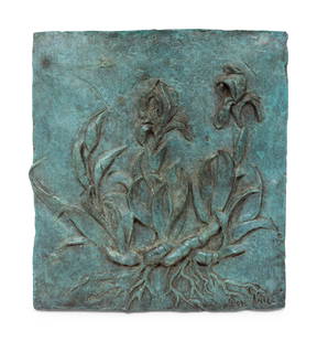 Gary Price (American, b. 1955) Mini Irises, edition 9: Gary Price (American, b. 1955) Mini Irises, edition 9 bronze signed Price and dated (lower right); numbered (lower left) 10 1/4 x 9 1/4 inches Property from the Estate of Norma and David McIntyre, Los