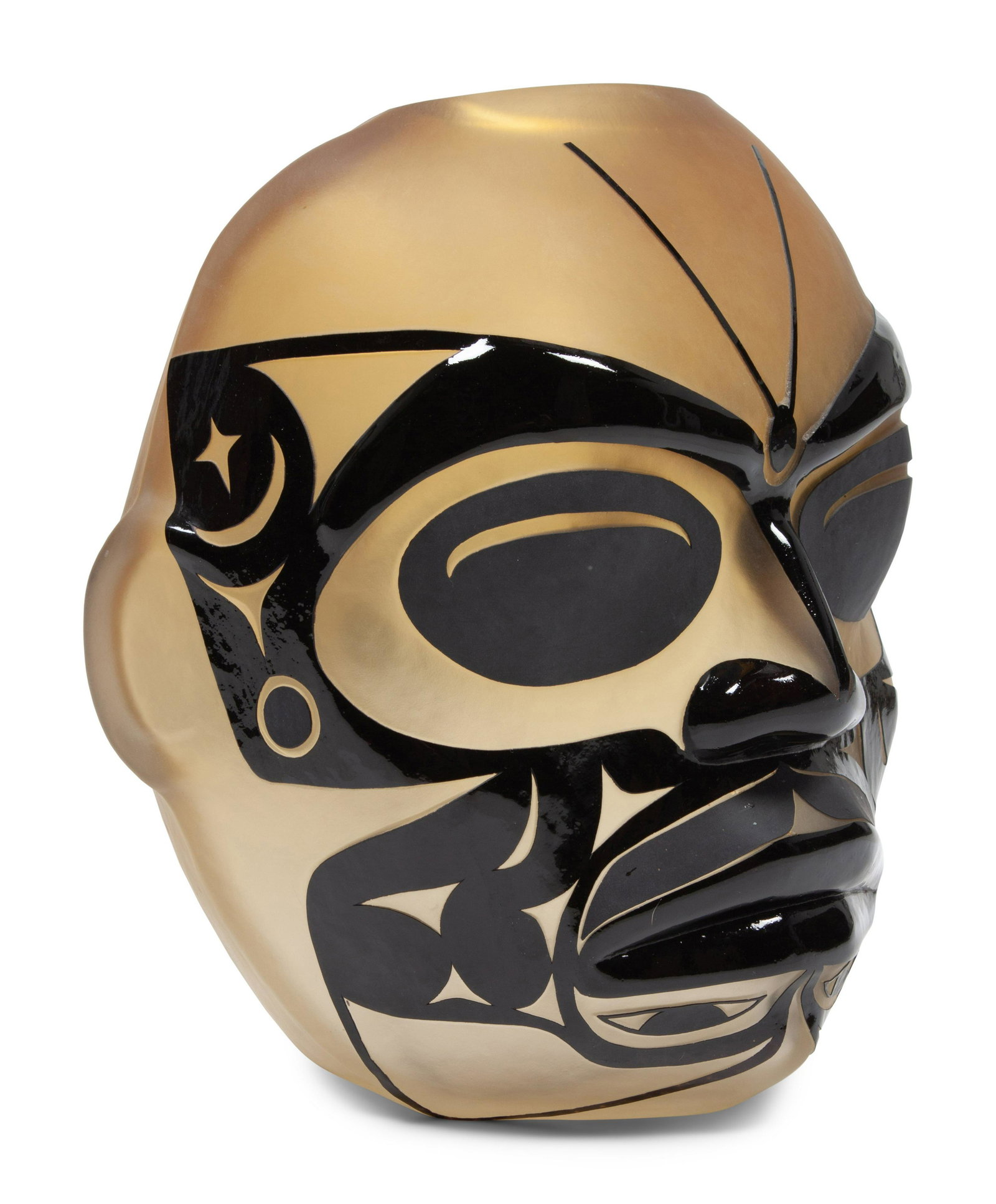 Ed Archie NoiseCat (Salish, b. 1959) Monarch: Ed Archie NoiseCat (Salish, b. 1959) Monarch glass 12 1/2 inches