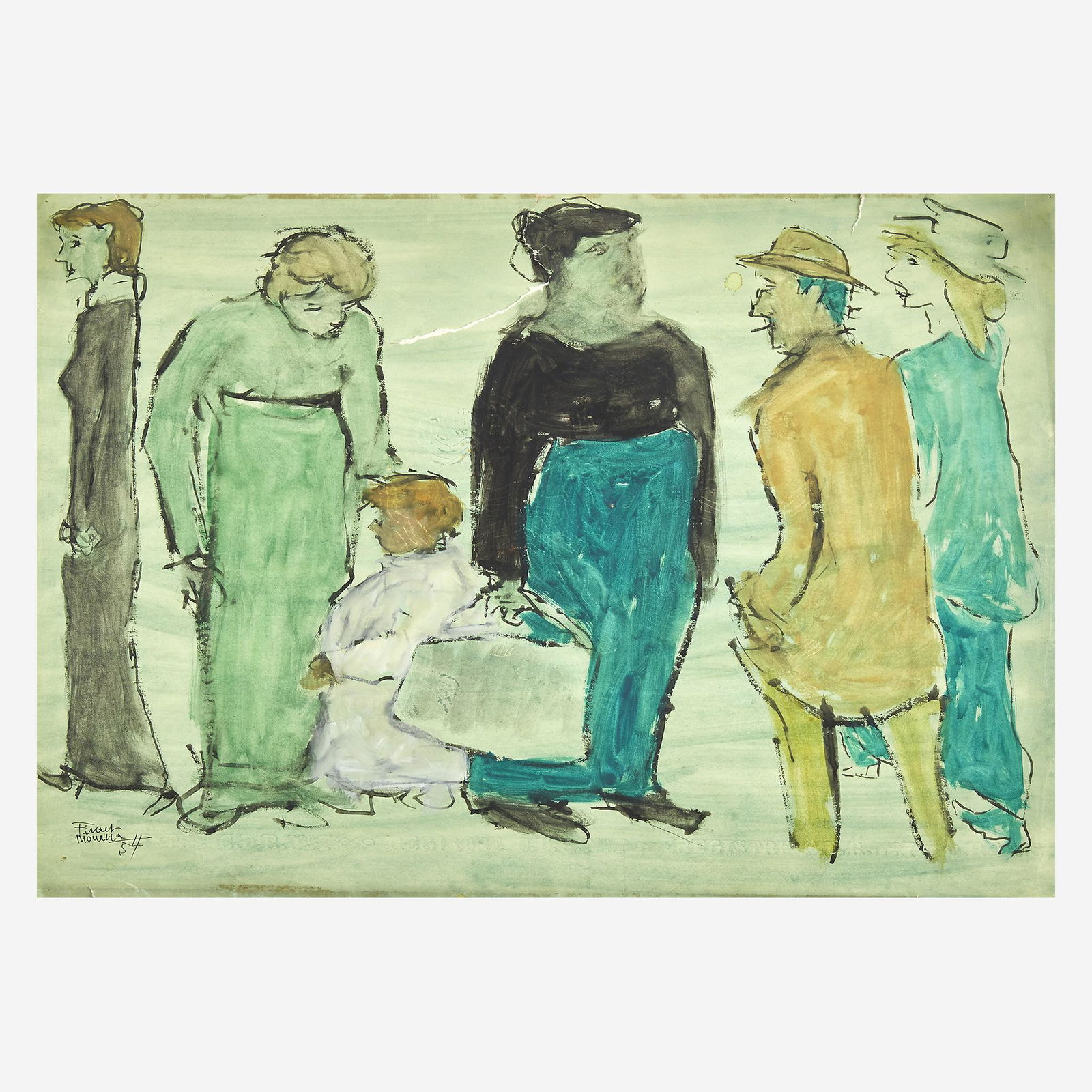 Fikret Mualla (Turkish, 1903-1967) Rue Animée (1 of 1)