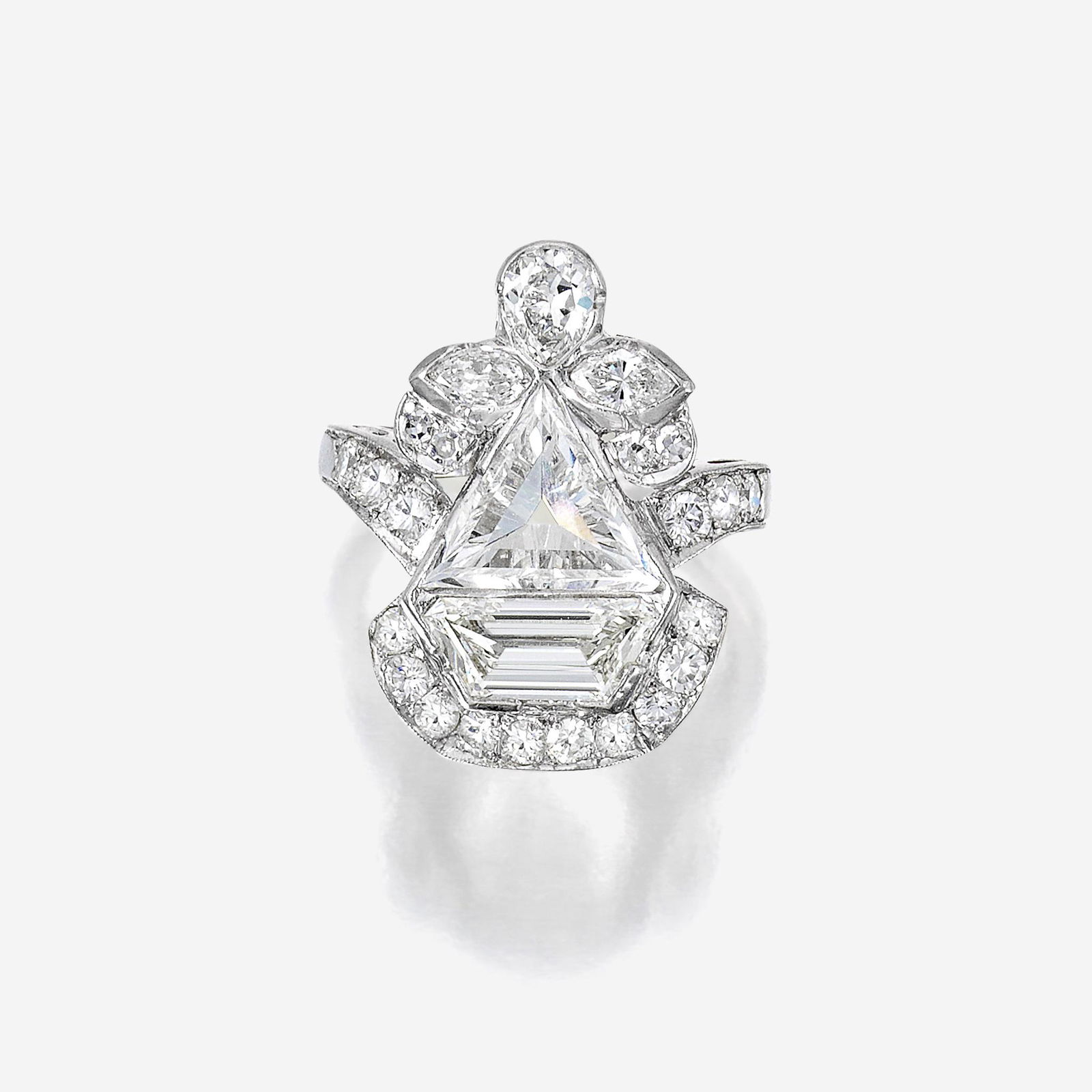 A diamond and platinum ring (1 of 1)