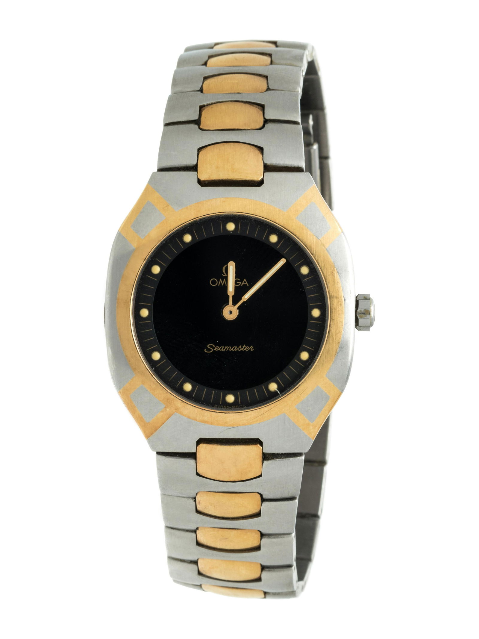 OMEGA, STAINLESS STEEL 'SEAMASTER' WRISTWATCH (1 of 2)