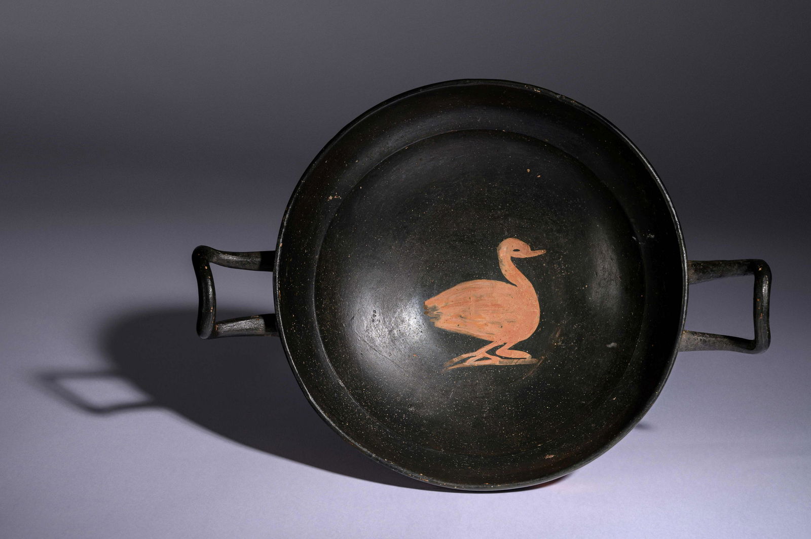 A Greek Xenon-Ware Stemless Kylix Diameter 10 inches. (1 of 2)