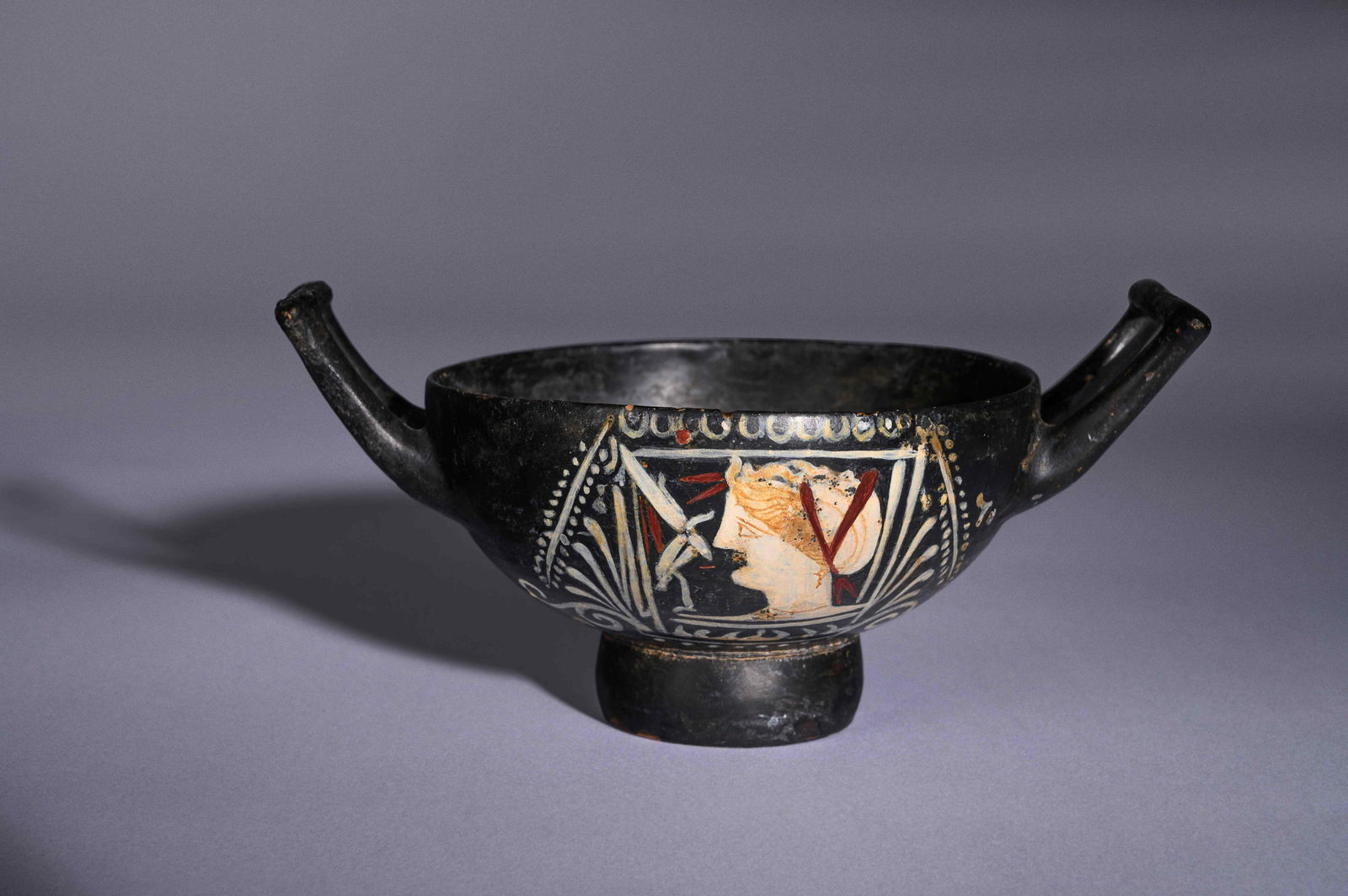 An Apulian Gnathian-Ware Stemless Kylix Height 3 x (1 of 4)