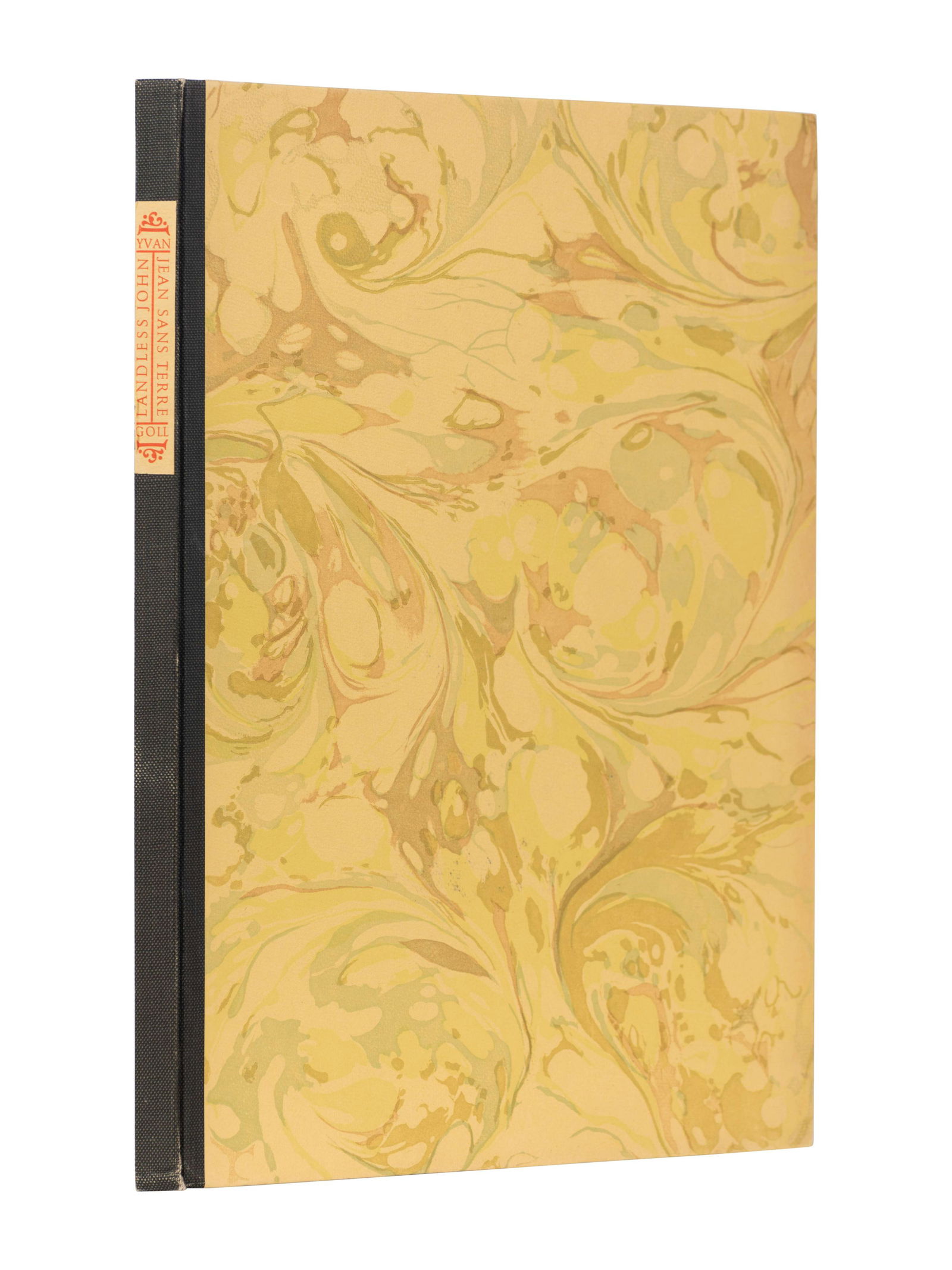 [GRABHORN PRESS]. GOLL, Yvan (1891 - 1950). Landless: [GRABHORN PRESS]. GOLL, Yvan (1891 - 1950). Landless John. San Francisco: The Grabhorn Press, 1944. Folio. Illustrations by Eugene Berman. Quarter-cloth, boards. LIMITED EDITION, one of 175 unn