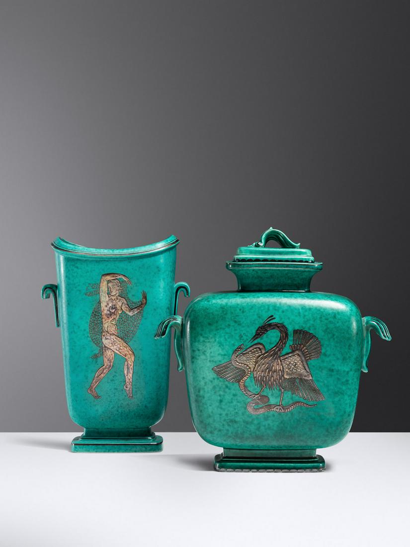 Wilhelm Kage (Swedish, 1889-1960) Two Argenta Vessels (1 of 5)