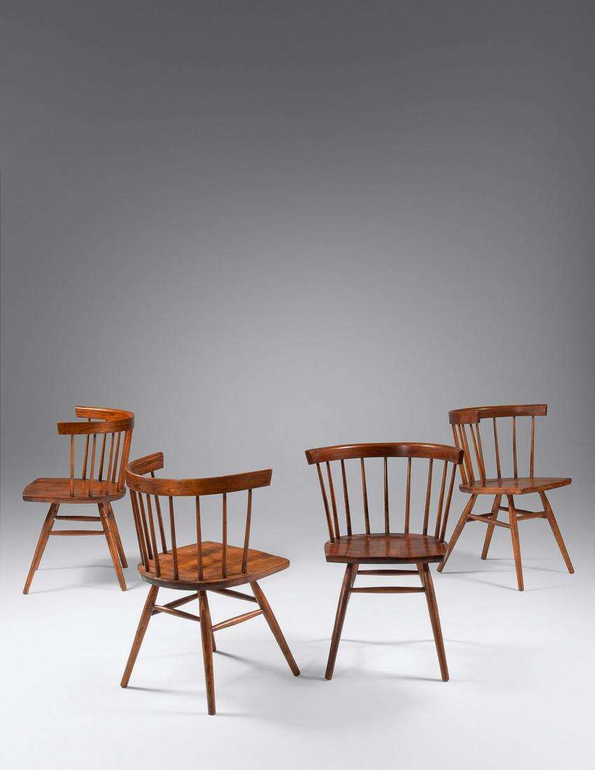 George Nakashima (Japanese/American, 1905-1990) Set of (1 of 2)