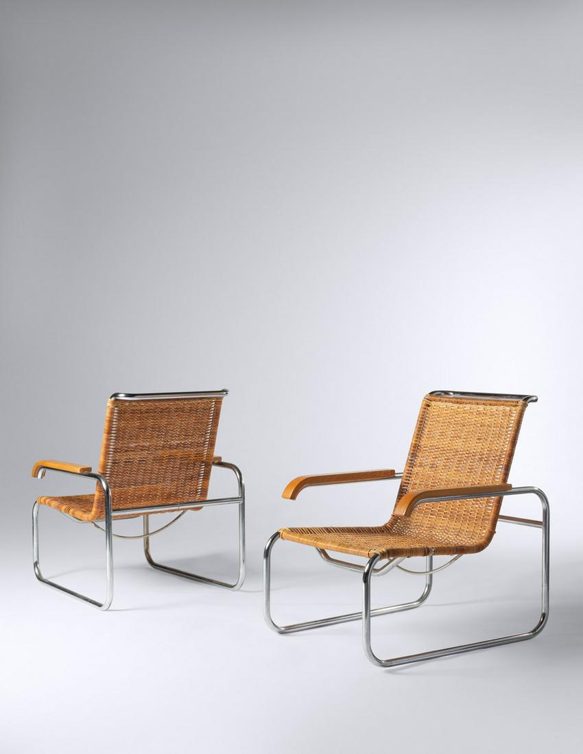 Marcel Breuer (Hungarian/American, 1902-1981) Pair of (1 of 3)