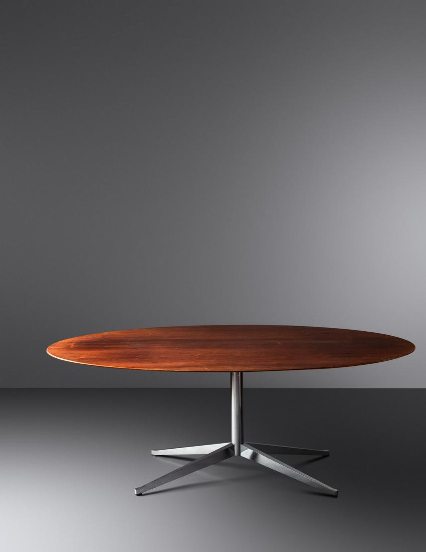 Florence Knoll (American, 1917-2019) Oval Dining Table (1 of 3)