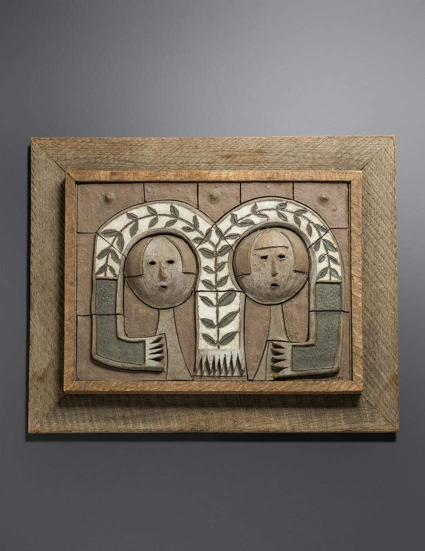 Clyde Burt (American, 1922-1981) Wall Tile (1 of 3)