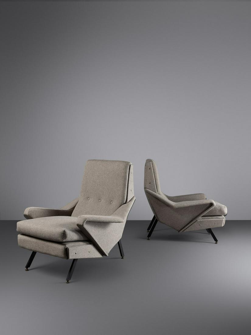 Italian Mid 20th Century Pair of Lounge Chairs (1 of 2)