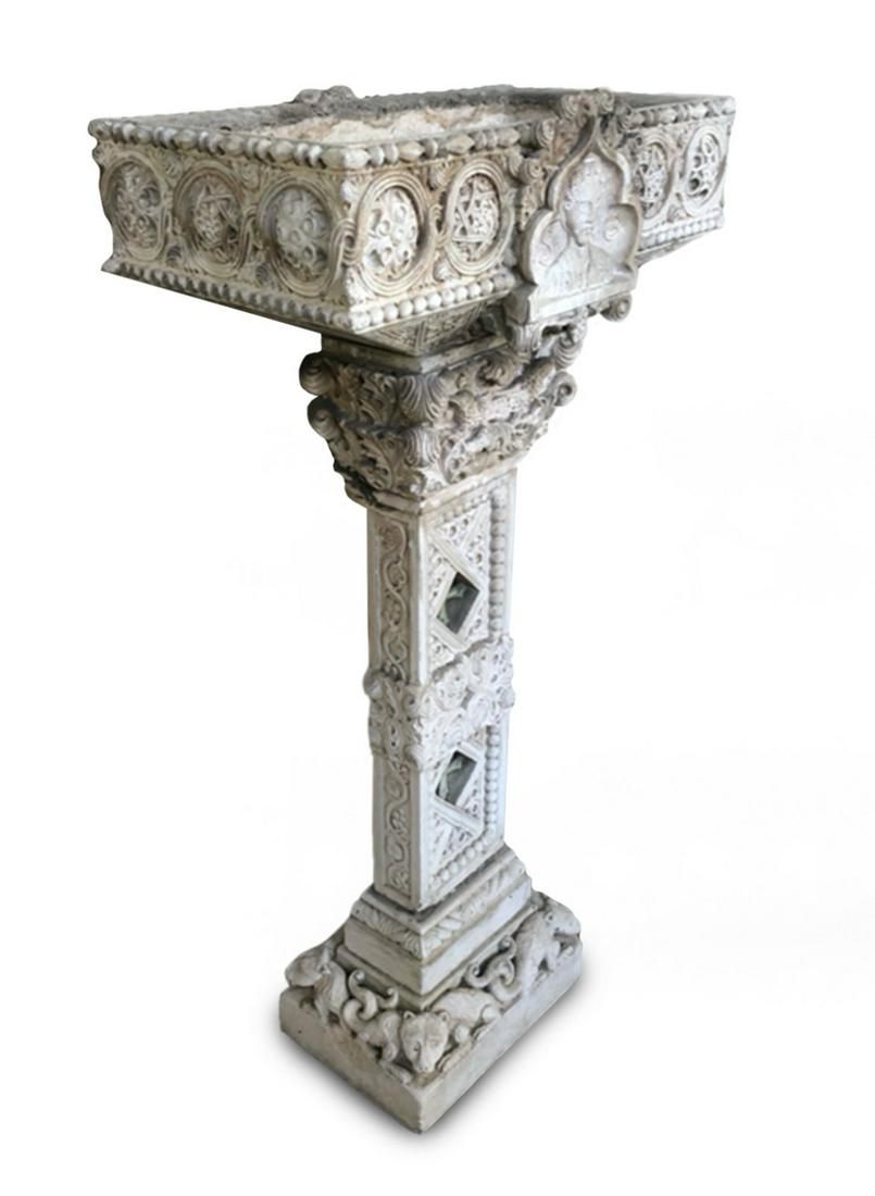 An Italian Gothic Style Metal Mounted Baptismal Font (1 of 1)