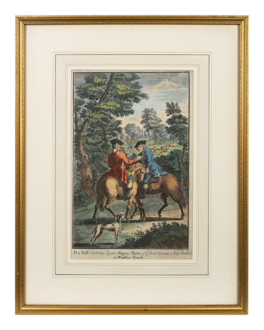 A Set of Five English Handcolored Steel Engravings 12 (1 of 11)