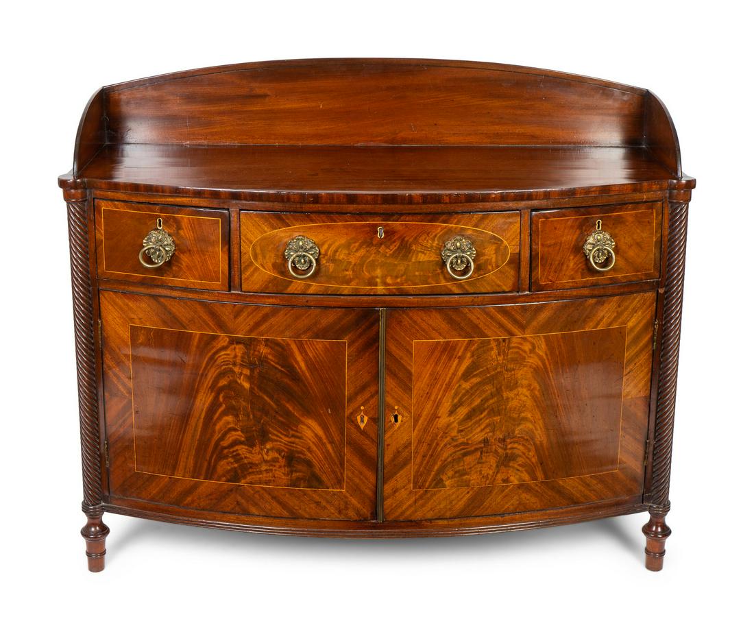 A Regency Carved and Figured Mahogany Satinwood Inlaid (1 of 1)