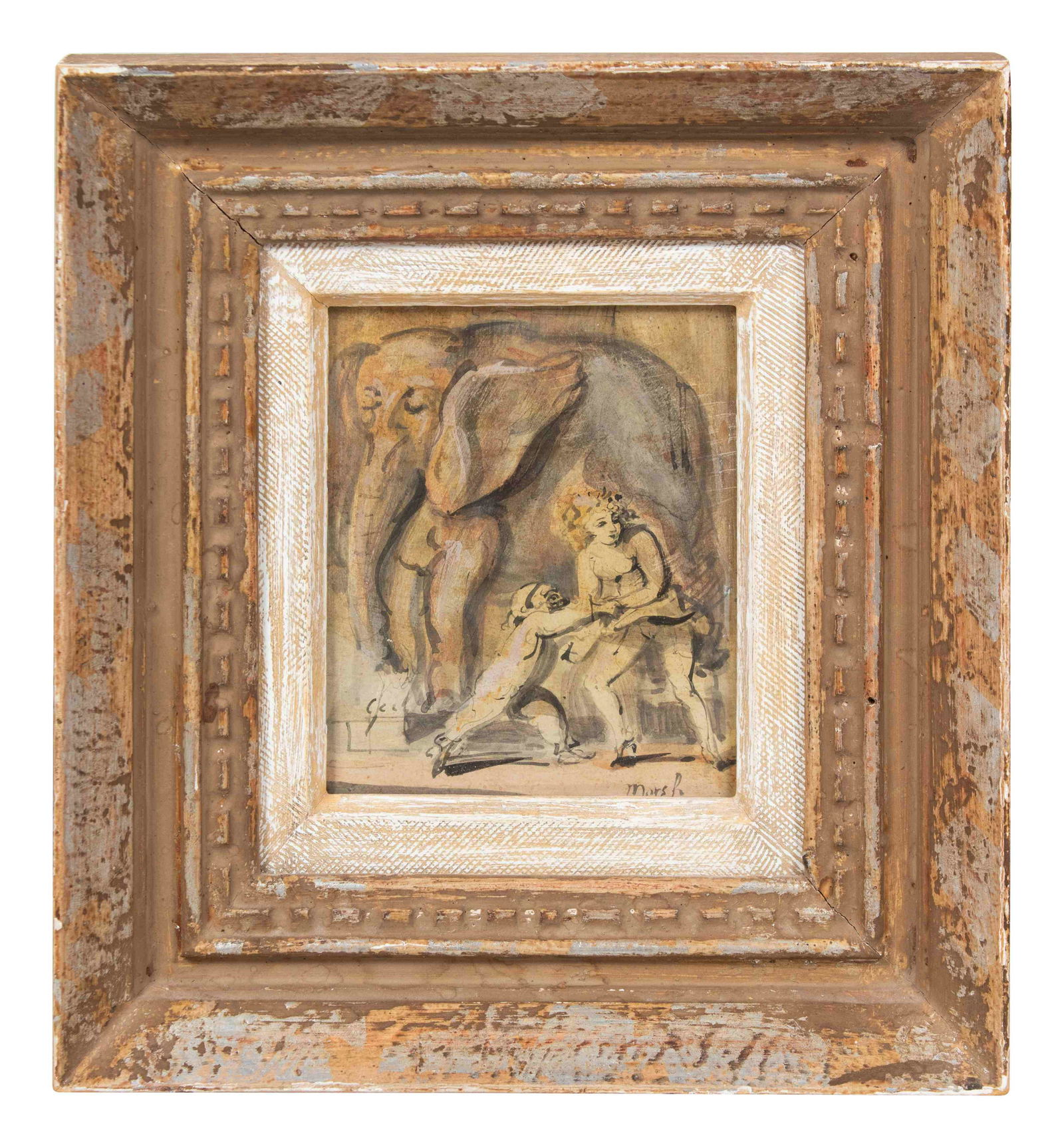 Reginald Marsh (American, 1898-1954) Untitled (Circus (1 of 2)