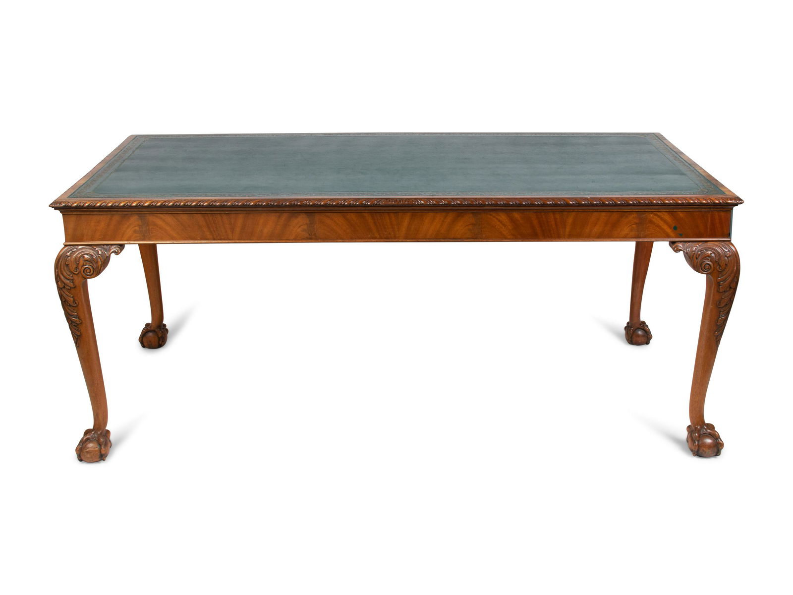 A George II Style Mahogany Writing Table Height 30 1/2 (1 of 4)