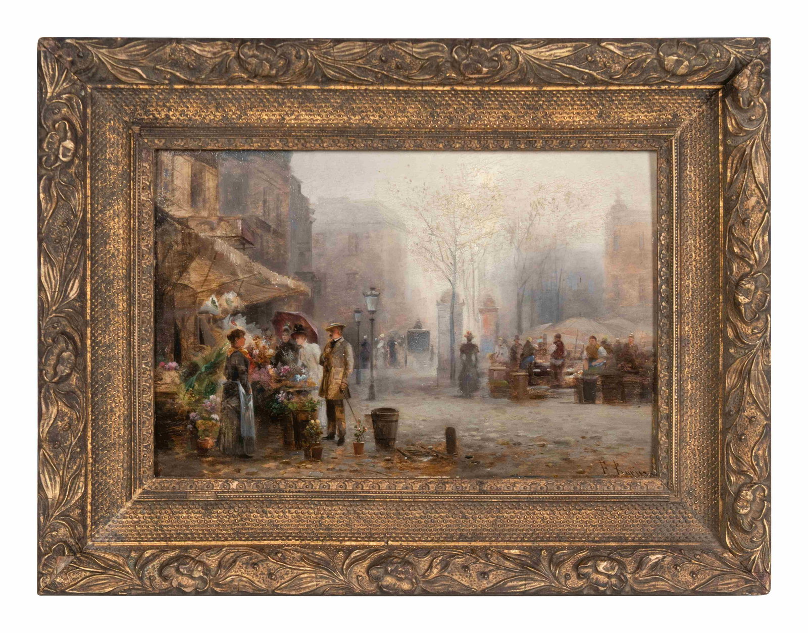 Emil Barbarini (Austrian, 1855-1930) La Place Verte in (1 of 6)