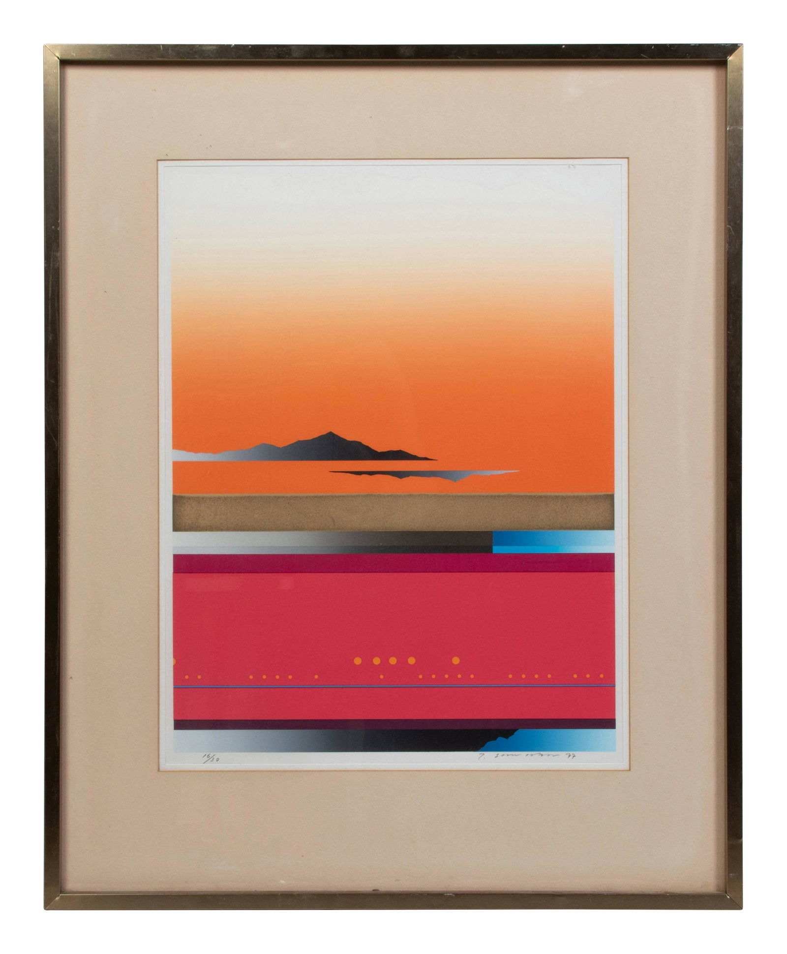 Tetsuro Sawada (Japanese, 1933-1998) Red Horizon, 1977 (1 of 4)