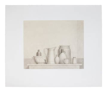 William H. Bailey (American, 1930-2020) Untitled Still: William H. Bailey (American, 1930-2020) Untitled Still Life, 1993 etching with aquatint edition 12/20 30 x 35 inches. Property from the Collection of Dr. Mark List Cohen and Jane Cohen, Atlanta, Georg