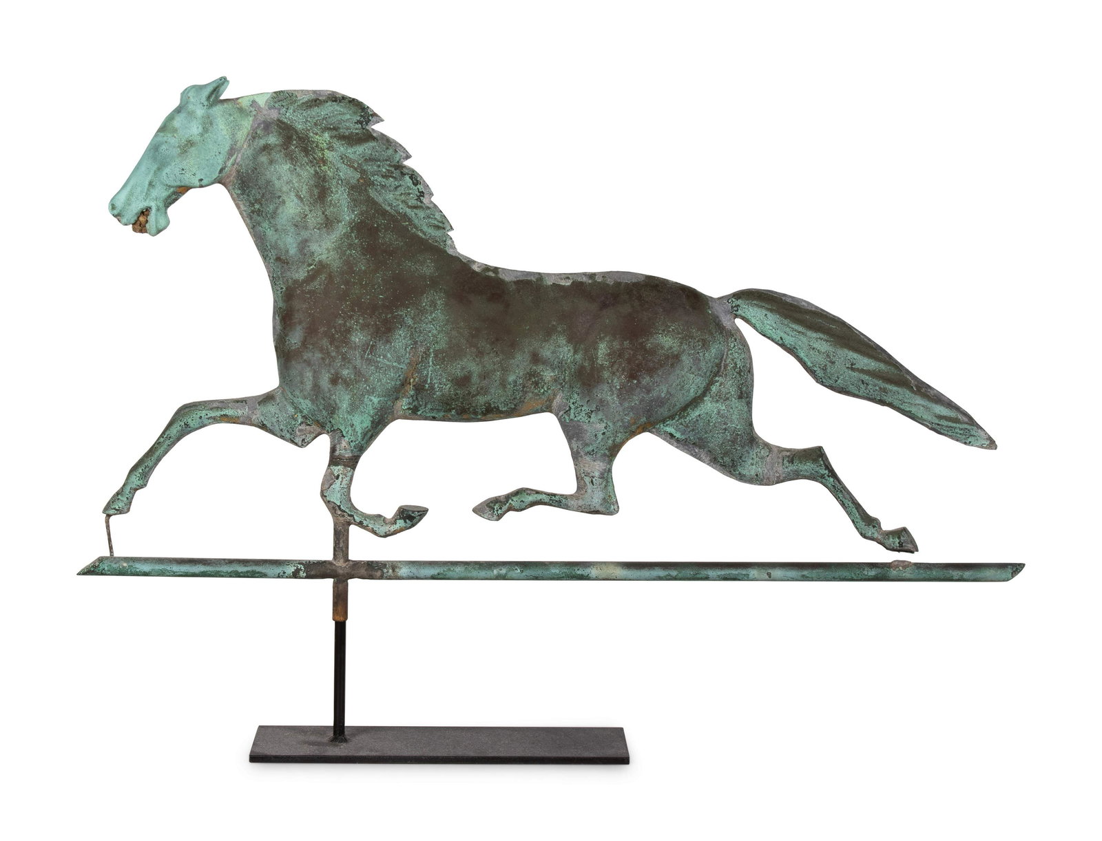A Patinated Copper Running Horse Weather Vane Height 21 (1 of 6)
