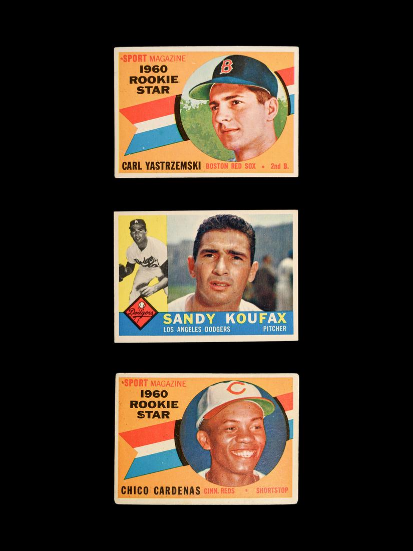 A Group of 1960 Topps Baseball Cards Including a Carl (1 of 2)