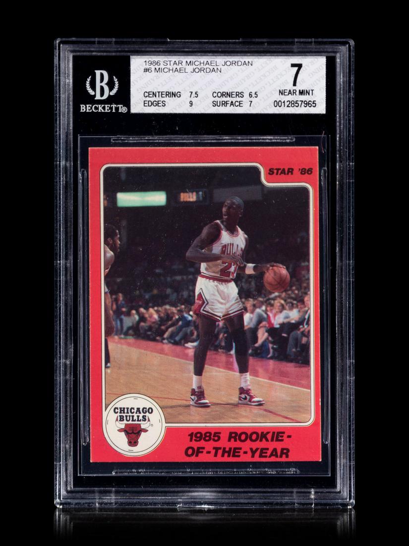 A 1986 Star Michael Jordan Set Break Basketball Card (1 of 2)