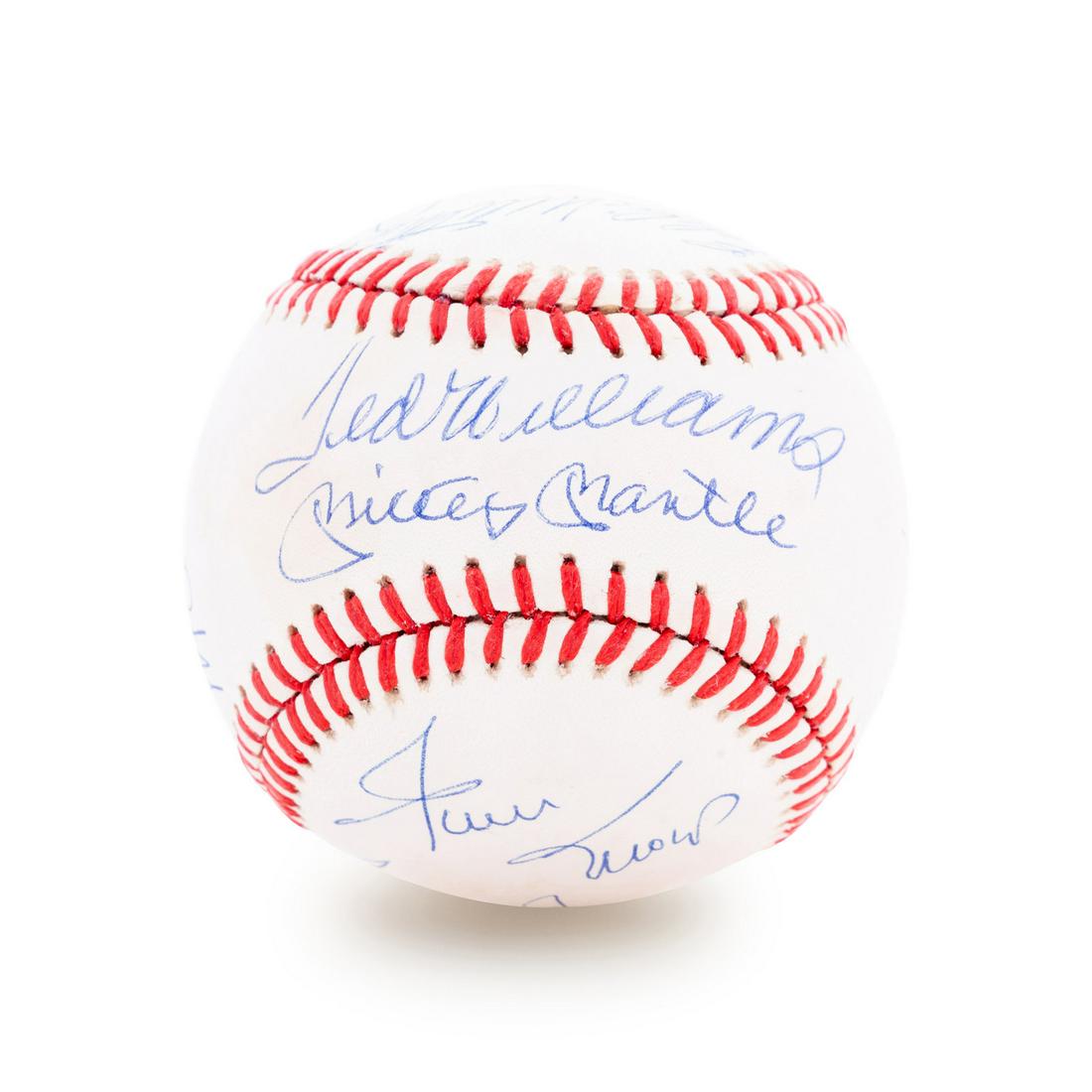 A 500 Home Run Club Signed Baseball Featuring 11 (1 of 6)