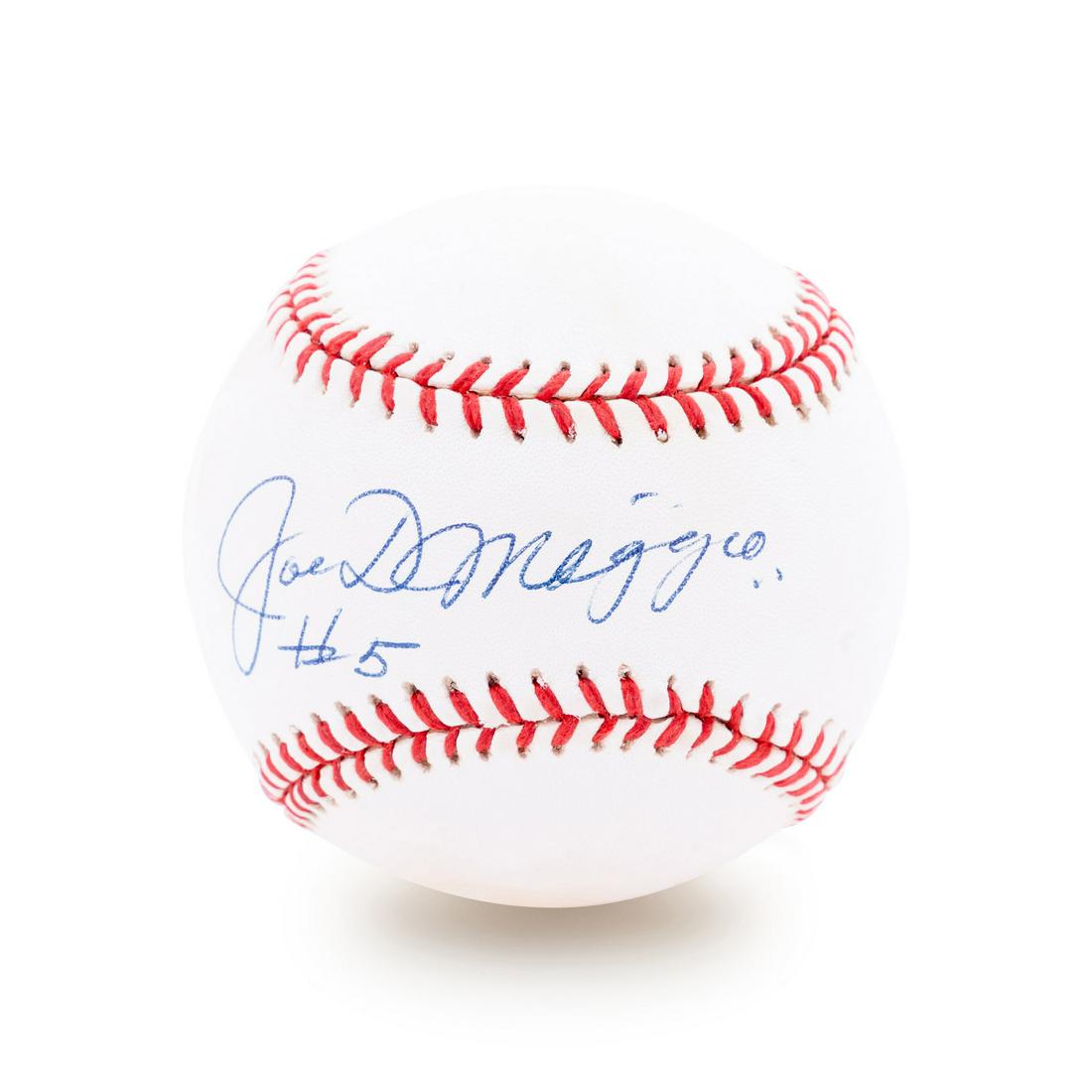 A Joe DiMaggio Signed and Inscribed #5 Official (1 of 3)