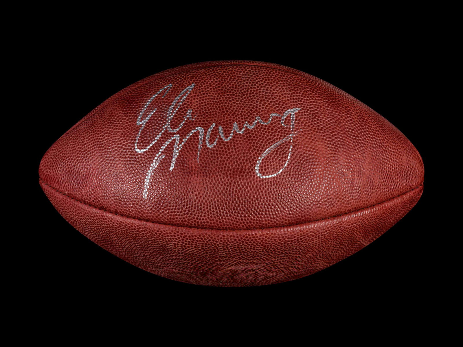 An Eli Manning Signed Super Bowl XLII Wilson Game (1 of 4)