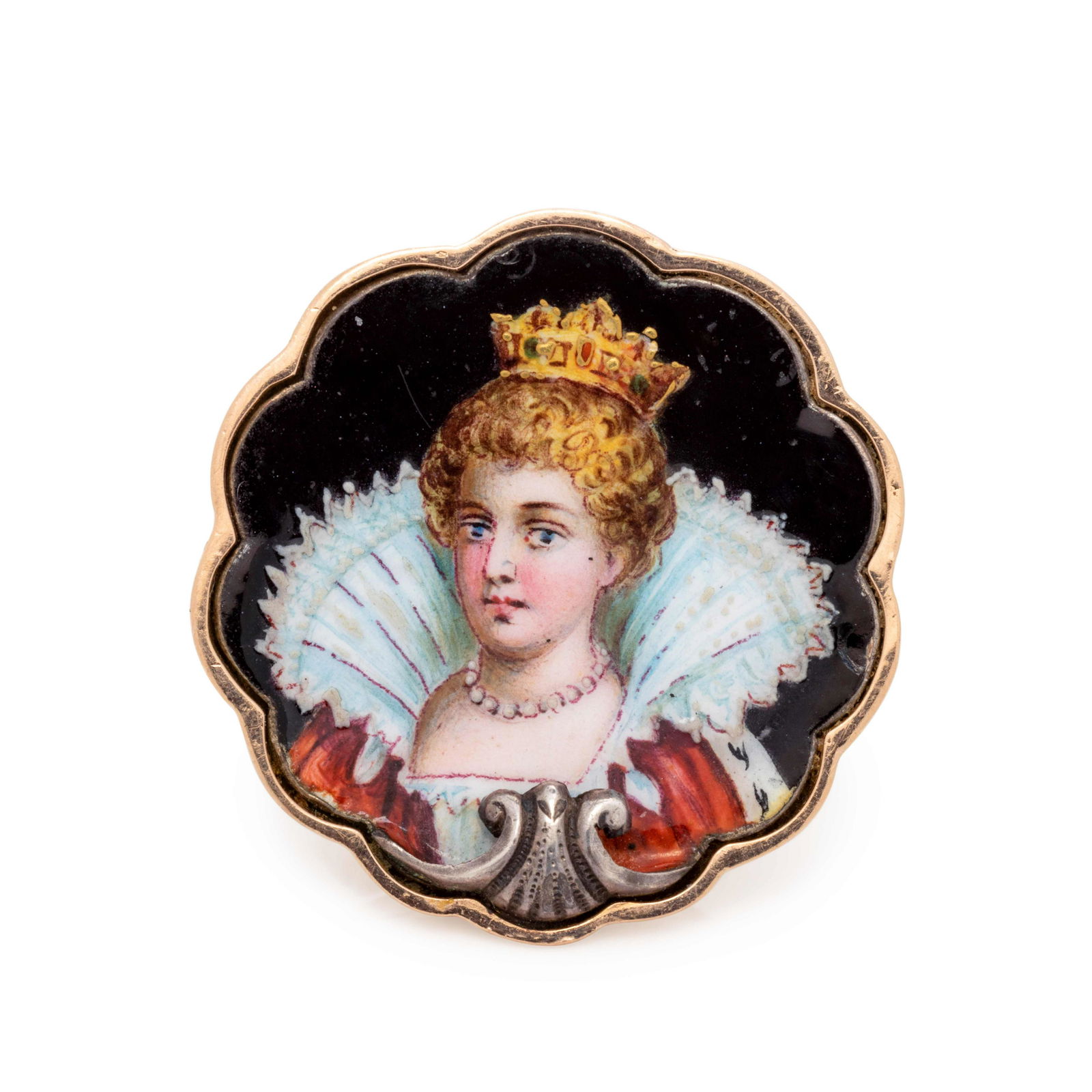 ENAMEL PORTRAIT MINIATURE RING (1 of 4)