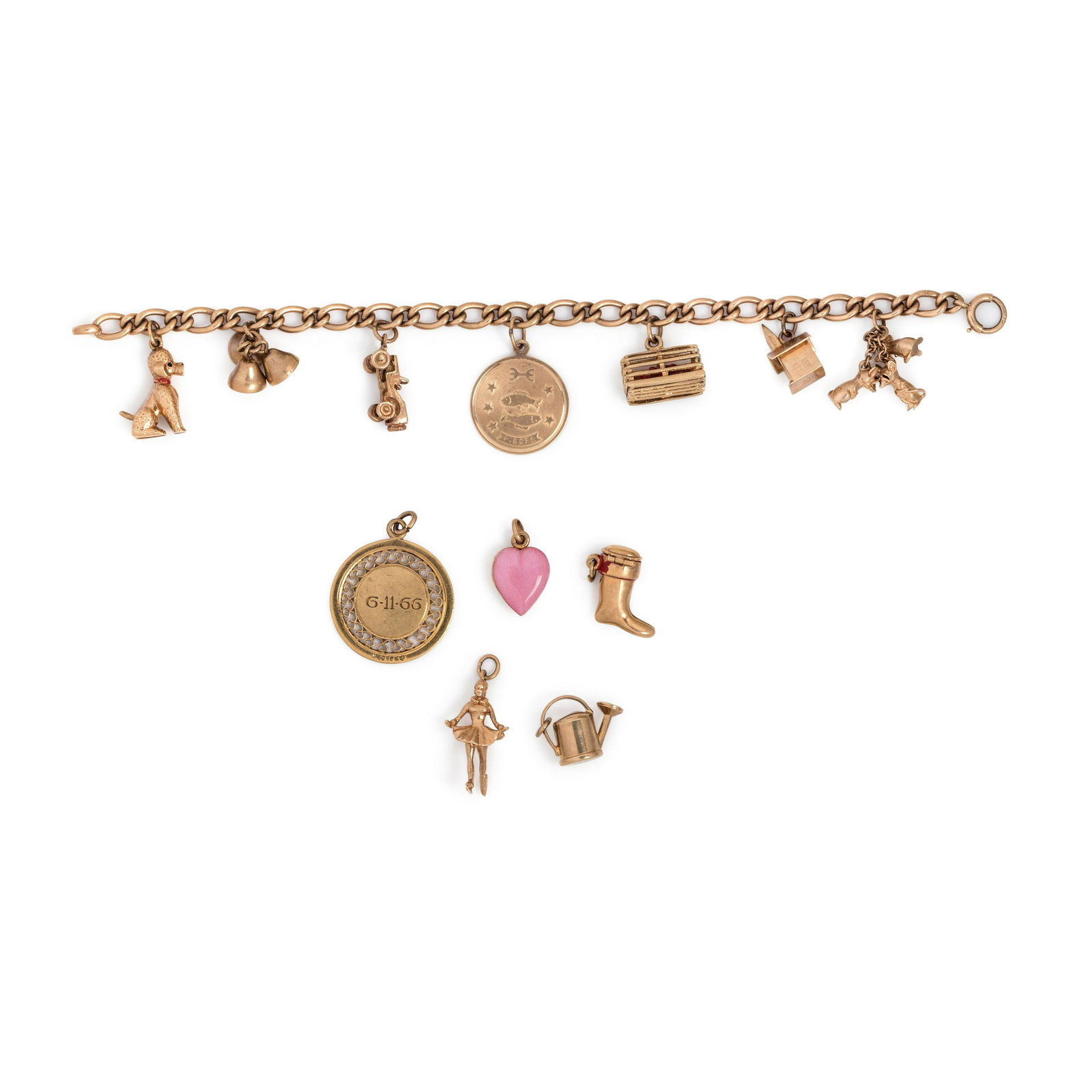 YELLOW GOLD CHARM BRACELET (1 of 2)