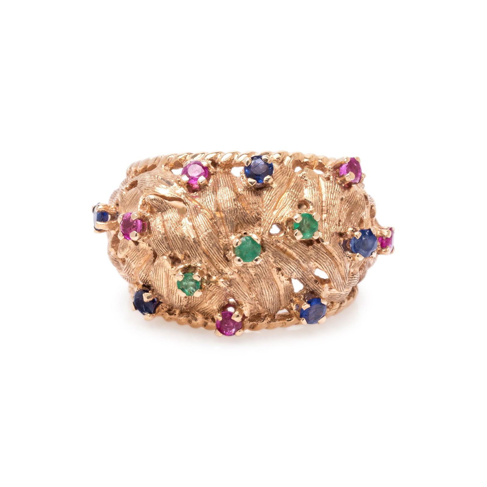 YELLOW GOLD AND MULTIGEM RING (1 of 3)