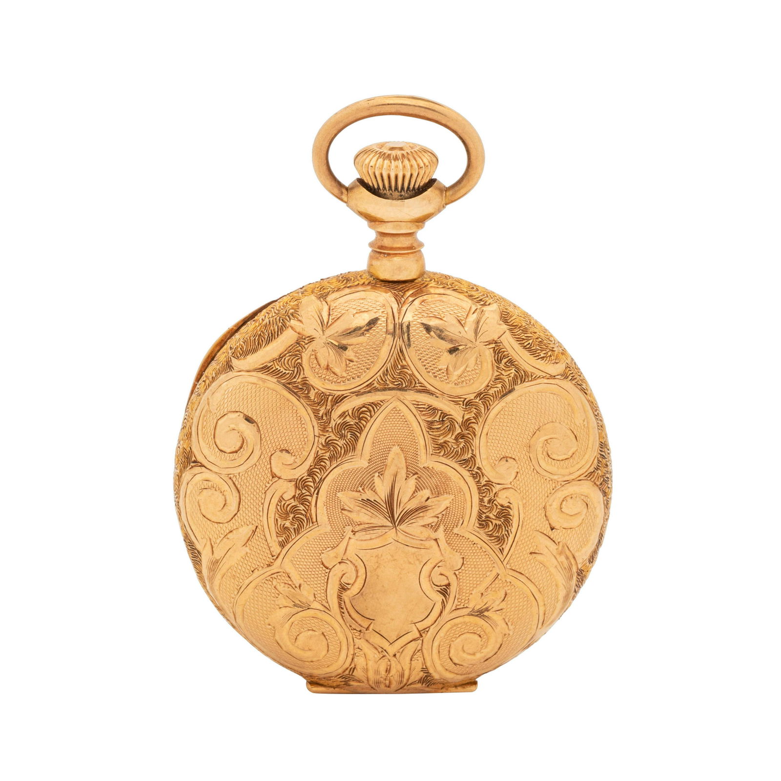 WALTHAM, 14K YELLOW GOLD HUNTER CASE POCKET WATCH (1 of 3)