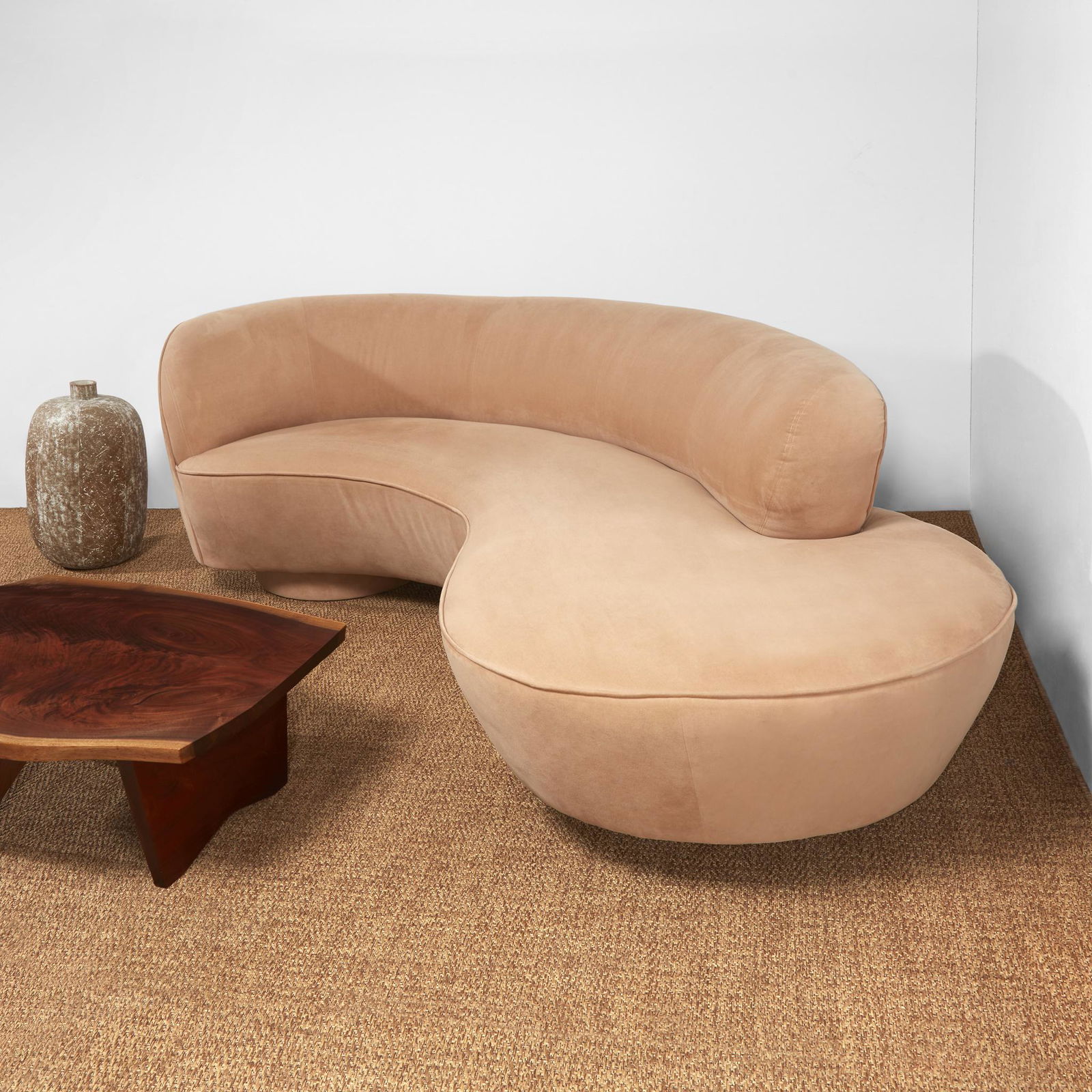 Vladimir Kagan Serpentine Sofa, Directional, USA, circa (1 of 2)