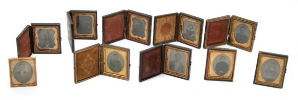 A Collection of Ten Ninth Plate Tintypes,: A Collection of Ten Ninth Plate Tintypes, each depicting children. Property from the Private Collection of Janice Strain, Huntley, Illinois
