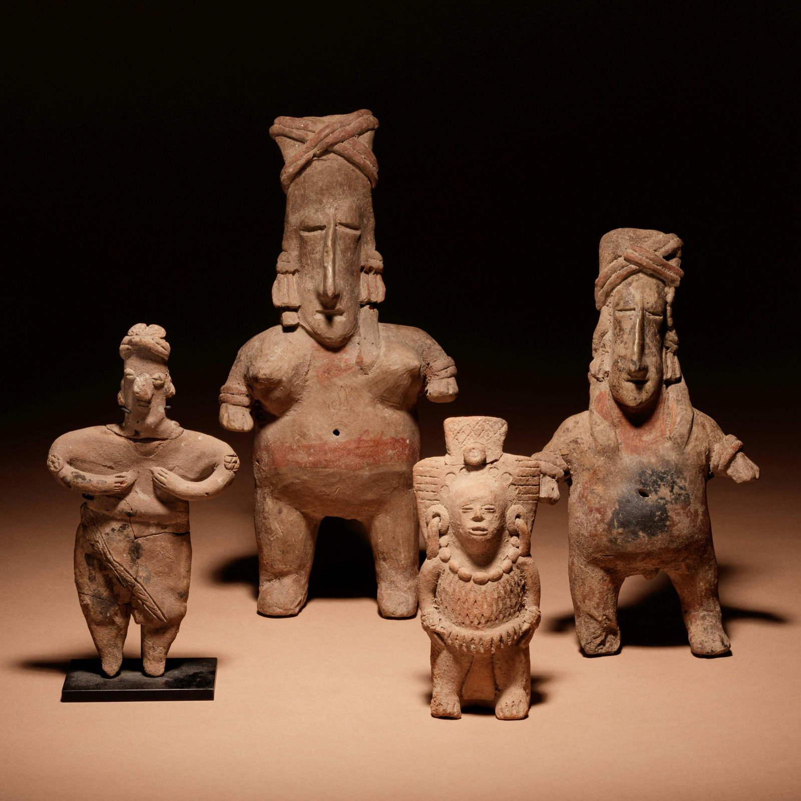 A Group of Four Pre-Columbian Terracotta Standing (1 of 3)