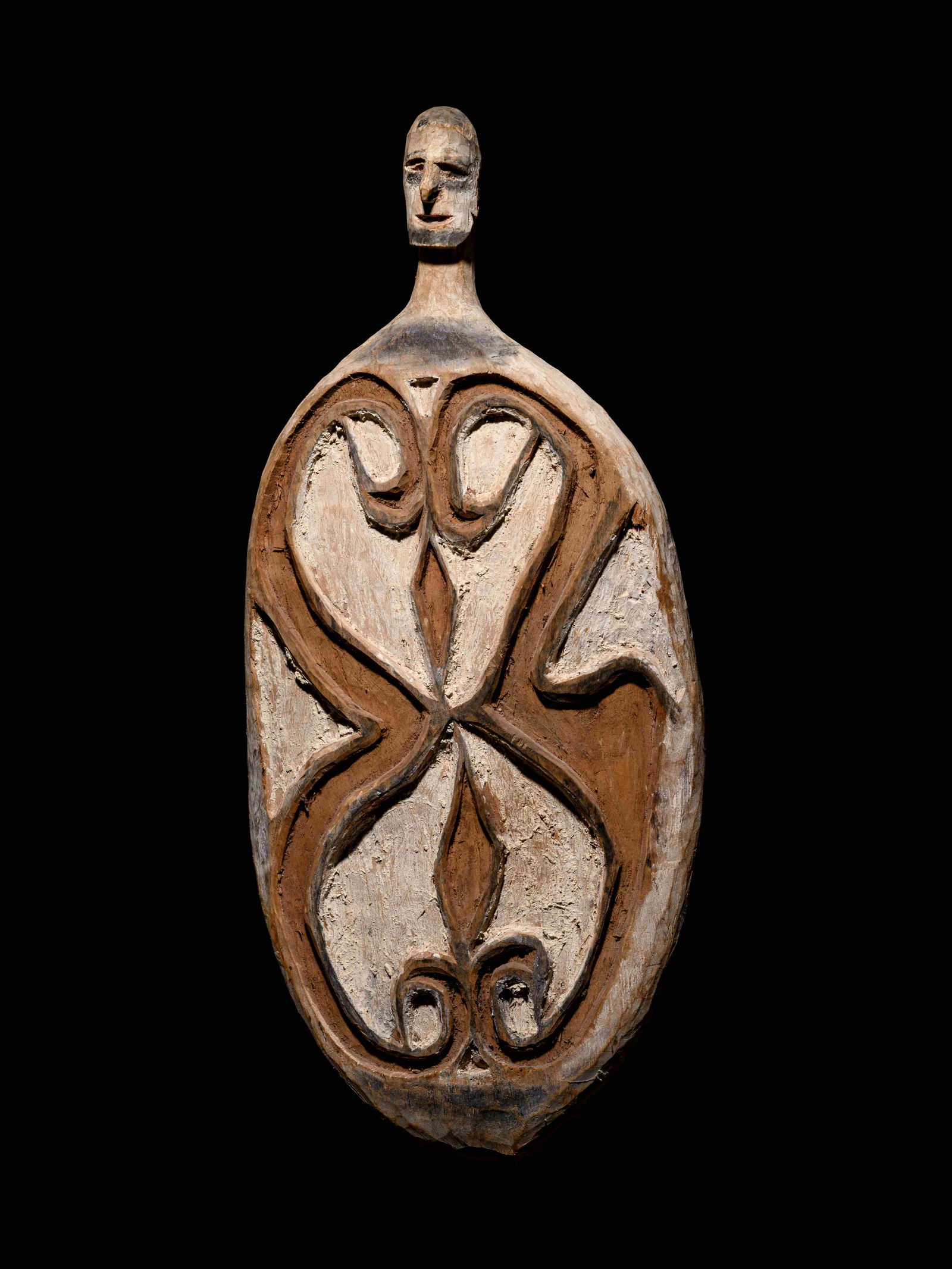 An Asmat Ritual Platter Height 30 inches. (1 of 2)